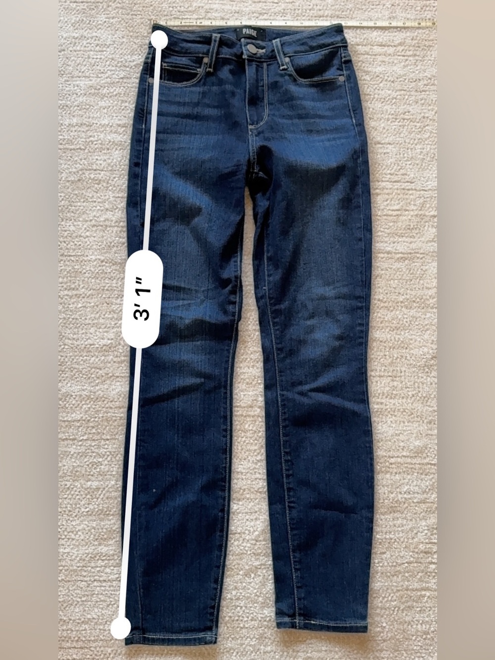PAIGE Hoxton ankle deep Indigo Skinny Jeans
